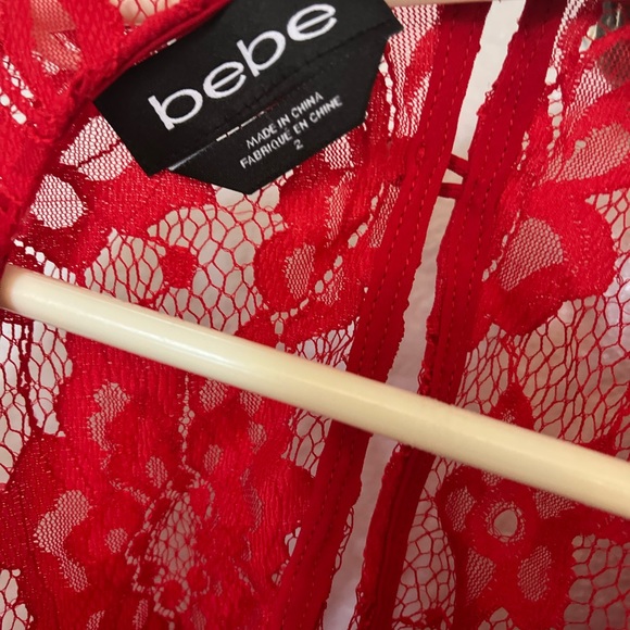 Bebe Long gown red address good condition - Picture 4 of 5